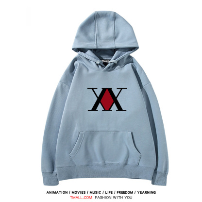 全職獵人 聯名衛衣2024秋冬新款親子情侶裝薄絨款連帽衛衣