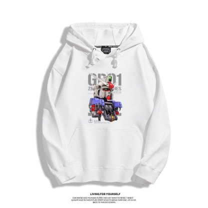 機動戰士高達 聯名衛衣2024秋冬新款親子情侶裝薄絨款連帽衛衣