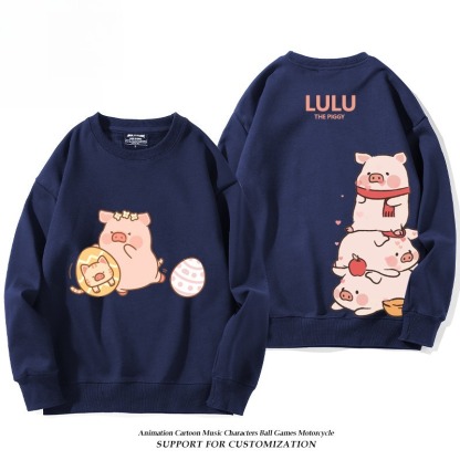 LuLu豬 聯名親子情侶裝 圓領長袖