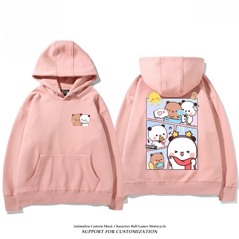 一二布布新款 親子情侶男女連帽衛衣