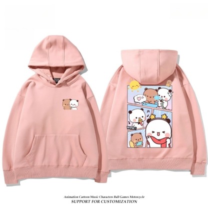 一二布布新款 親子情侶男女連帽衛衣