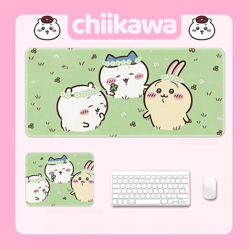 Chiikawa吉伊卡哇 主題桌墊 布質滑鼠墊