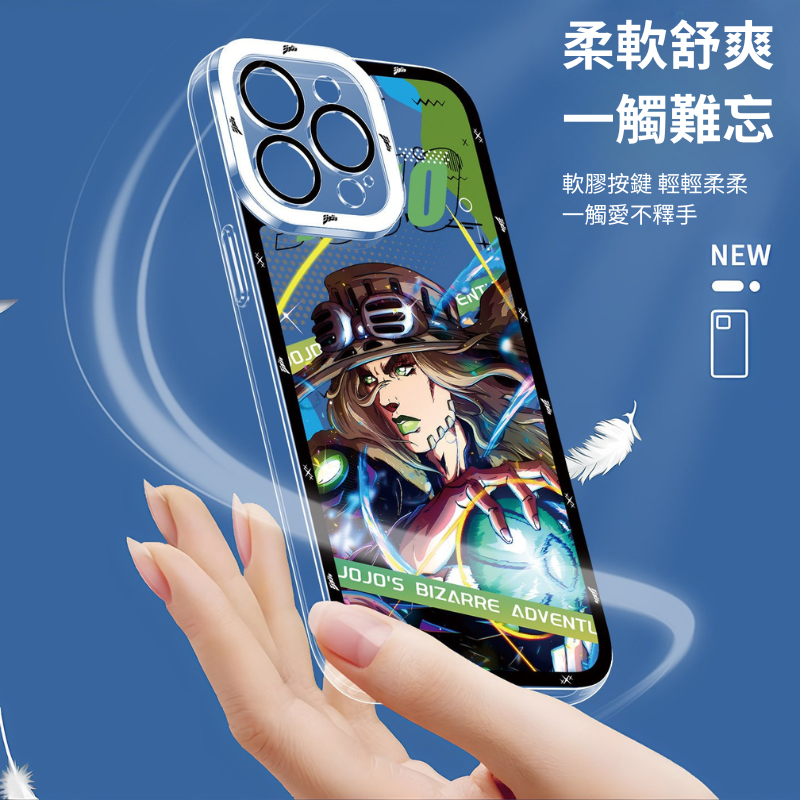 JOJO 的奇妙冒險 飆馬野郎 傑洛齊貝林天使眼透明手機殼