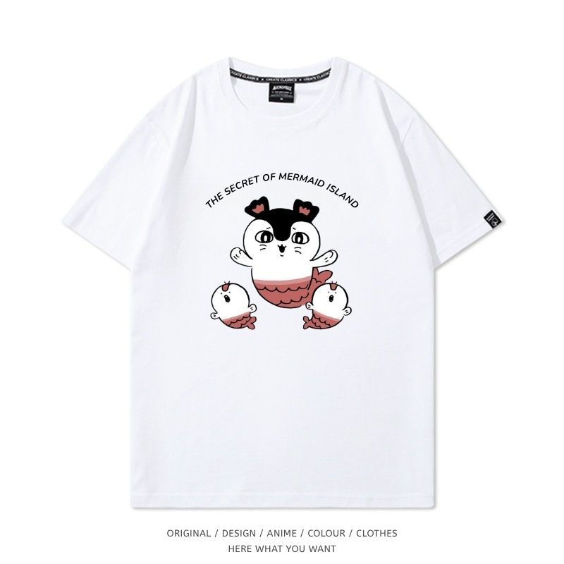 吉伊卡哇人魚島的秘密純棉短袖T恤
