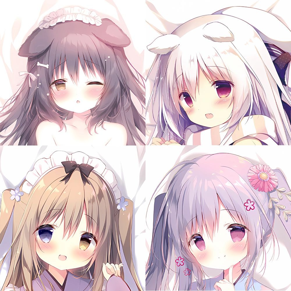 白玉貓耳しらたまころねちゃん可愛蘿莉 等身抱枕