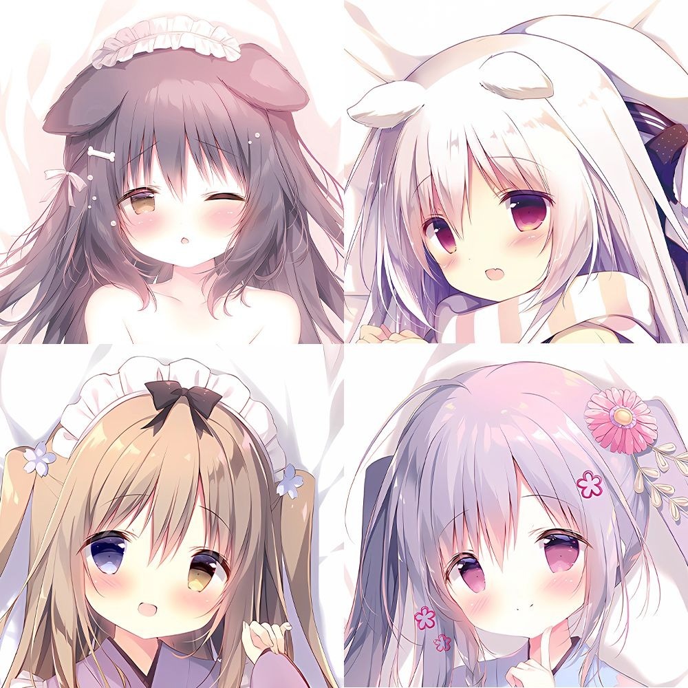 白玉貓耳しらたまころねちゃん可愛蘿莉 等身抱枕