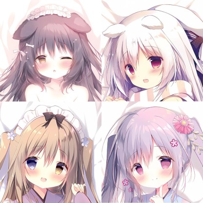 白玉貓耳しらたまころねちゃん可愛蘿莉 等身抱枕