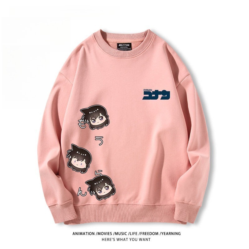 名偵探柯南 聯名親子情侶裝 圓領長袖