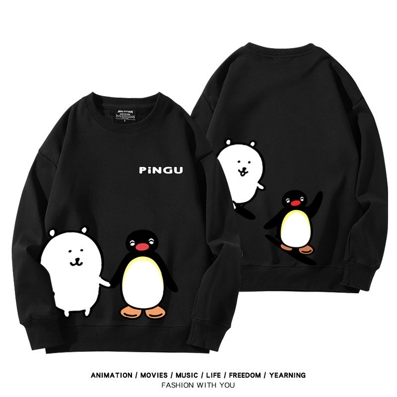 Pingu企鵝家族聯名親子情侶裝 圓領長袖