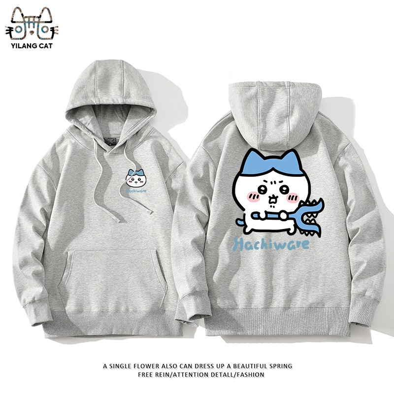 Chiikawa聯名衛衣2025秋冬新款親子情侶裝連帽衛衣