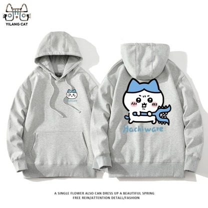 Chiikawa聯名衛衣2025秋冬新款親子情侶裝連帽衛衣