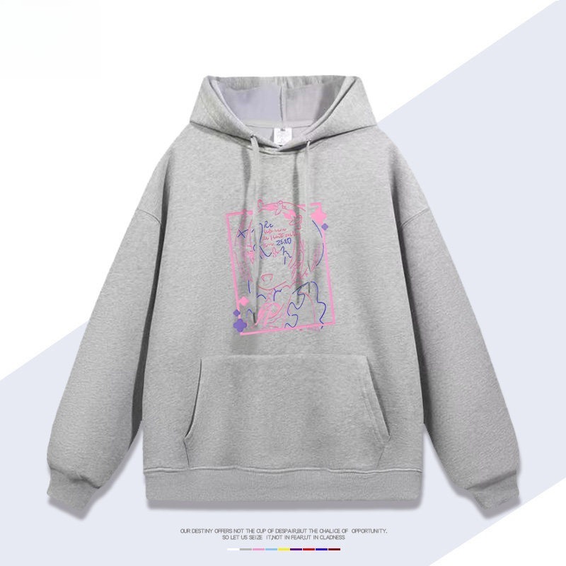 Re:Zero 聯名衛衣秋冬新款親子情侶裝連帽衛衣