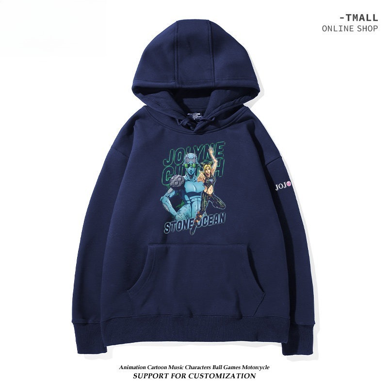 JOJO的奇妙冒險 親子情侶男女連帽衛衣