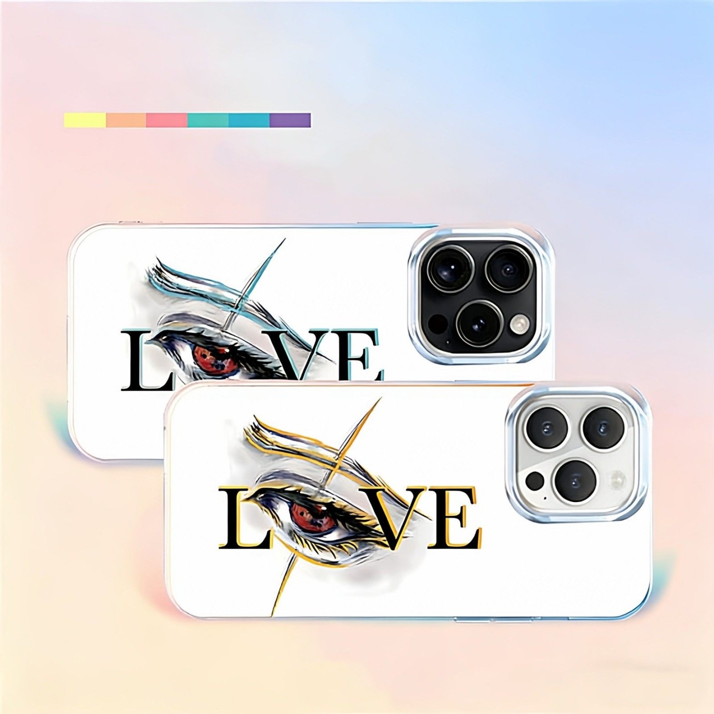 動漫LOVE系列 極光金漸變手機殼