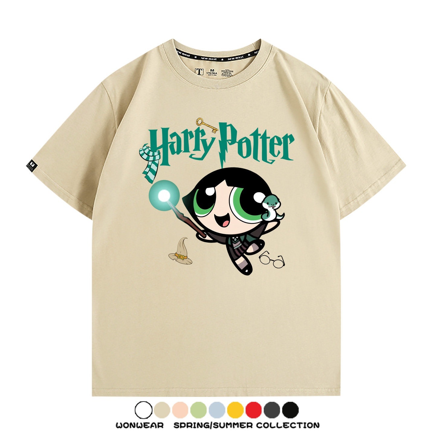 飛天小女警 X Harry Potter周邊 印花短袖T恤