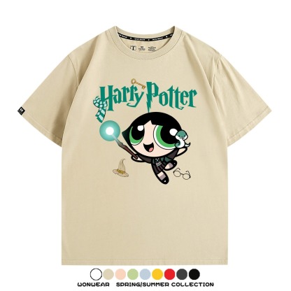 飛天小女警 X Harry Potter周邊 印花短袖T恤