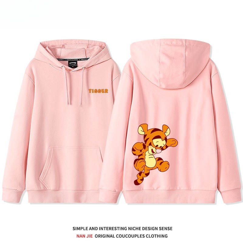 小熊維尼新款 親子情侶男女連帽衛衣