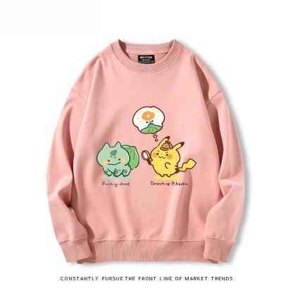 精靈寶可夢Q版 聯名親子情侶裝 圓領長袖