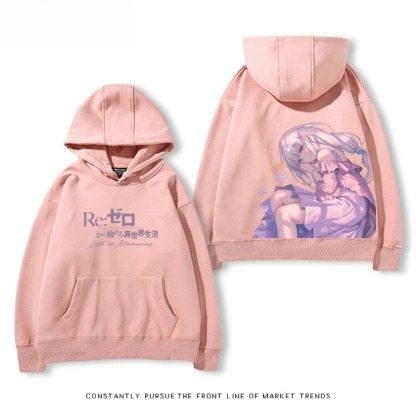 從零開始的異世界 親子情侶男女連帽衛衣