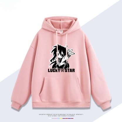 幸運星lucky star 聯名衛衣新款 親子情侶裝連帽衛衣