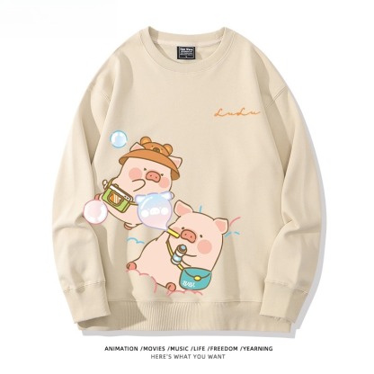 LuLu豬 聯名親子情侶裝 圓領長袖