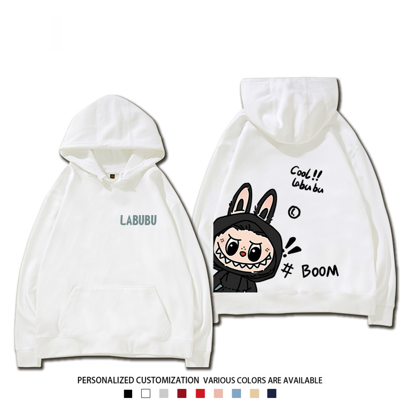 labubu新款 寬鬆百搭 秋冬款 寬鬆連帽衛衣