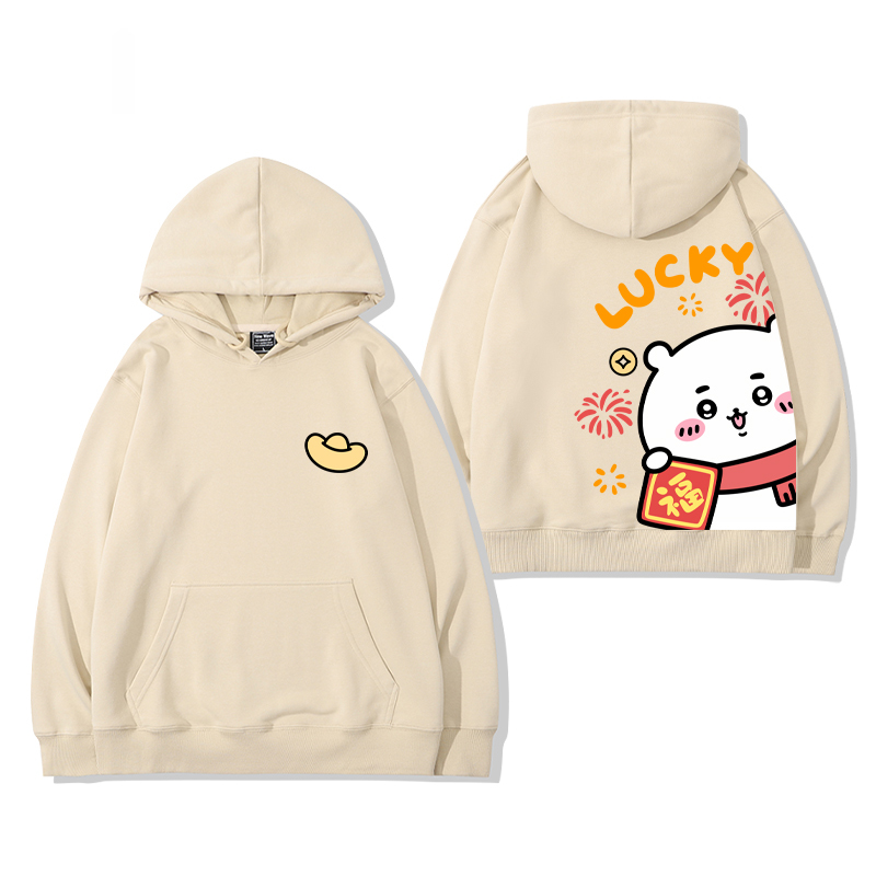 chiikawa 2024秋冬新款親子情侶裝薄絨款連帽衛衣