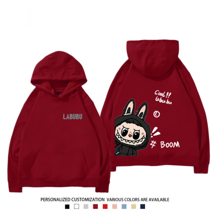 labubu新款 寬鬆百搭 秋冬款 寬鬆連帽衛衣