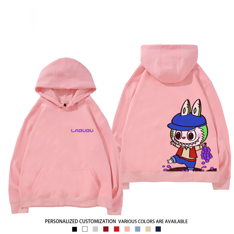 labubu新款 寬鬆百搭 秋冬款 寬鬆連帽衛衣
