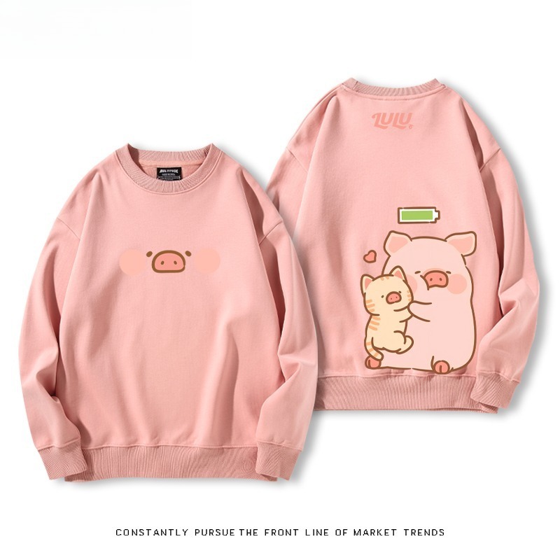 LuLu豬 聯名親子情侶裝 圓領長袖