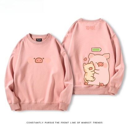 LuLu豬 聯名親子情侶裝 圓領長袖