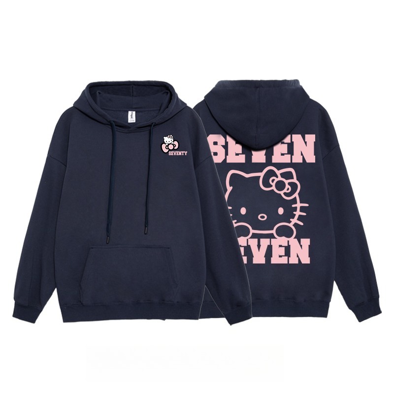 Hello Kitty凱蒂貓新款 親子情侶男女連帽衛衣