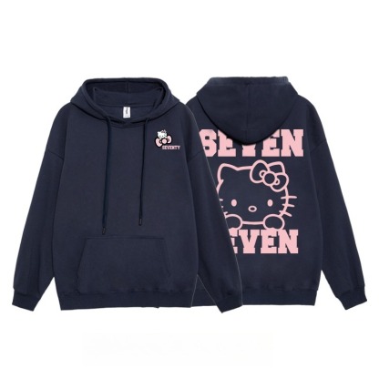 Hello Kitty凱蒂貓新款 親子情侶男女連帽衛衣