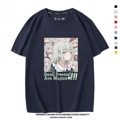 BanG Dream! Ave Mujica 印花短袖T恤