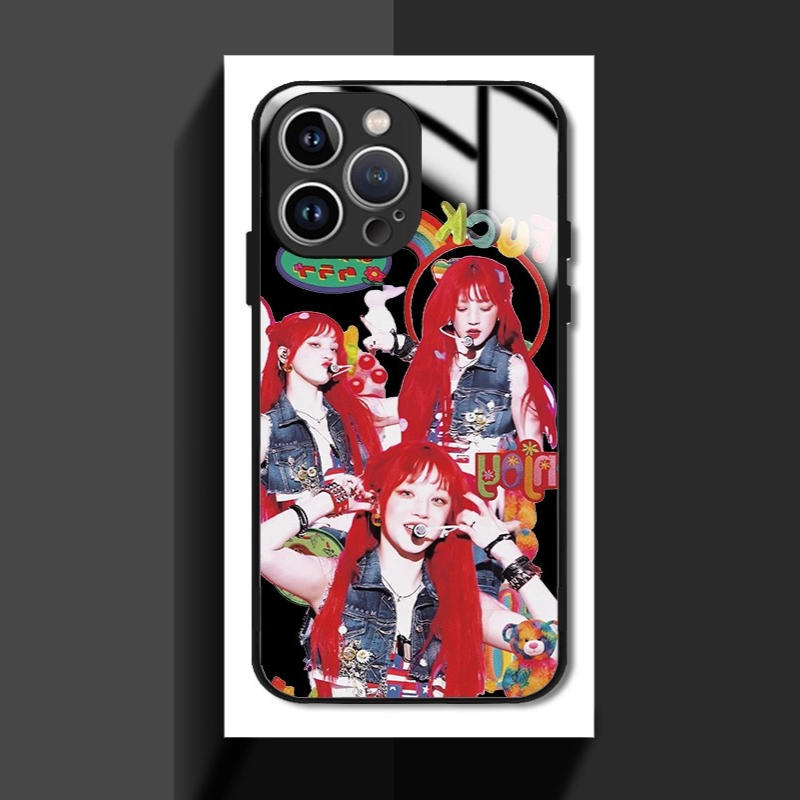 (G)I-DLE新款高清全包防摔玻璃殼