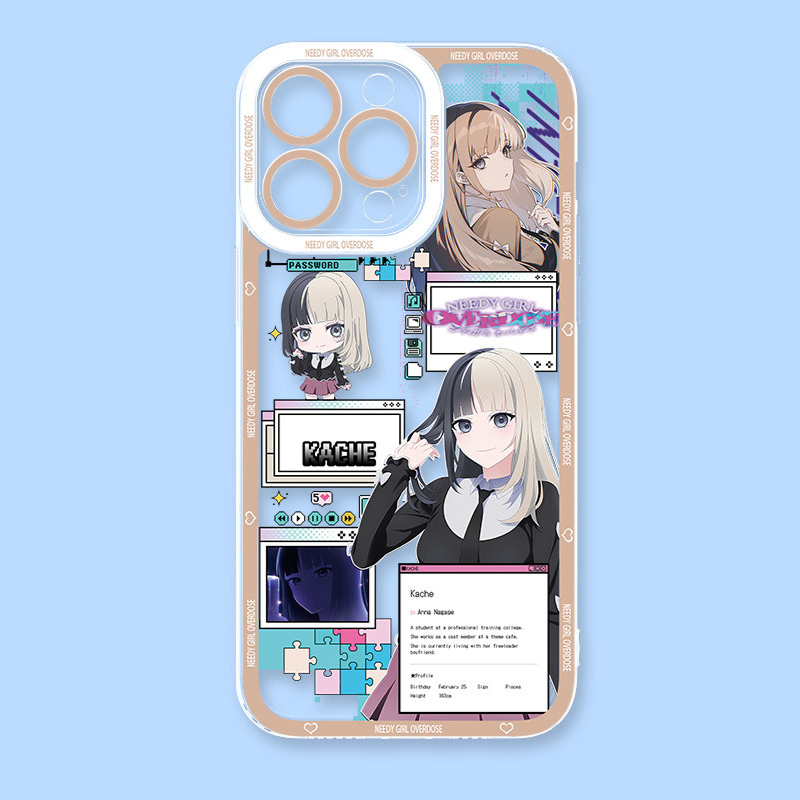 主播女孩重度依賴天使眼透明手機殼