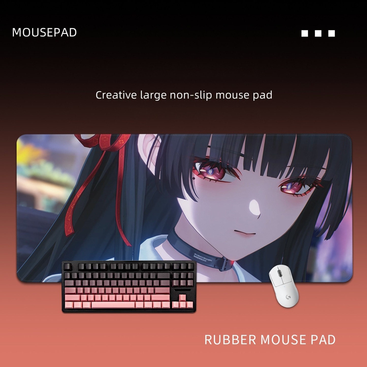  鳴潮千咲 主題桌墊 布質滑鼠墊