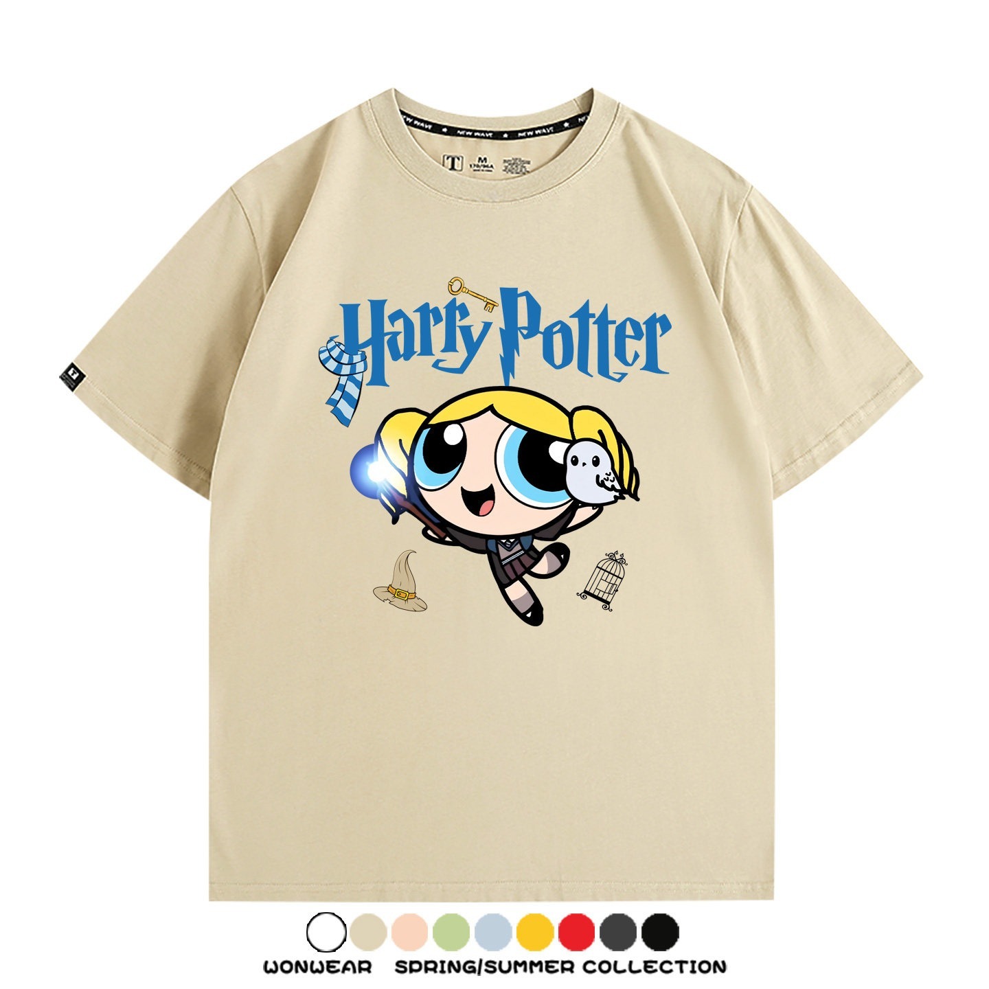 飛天小女警 X Harry Potter周邊 印花短袖T恤