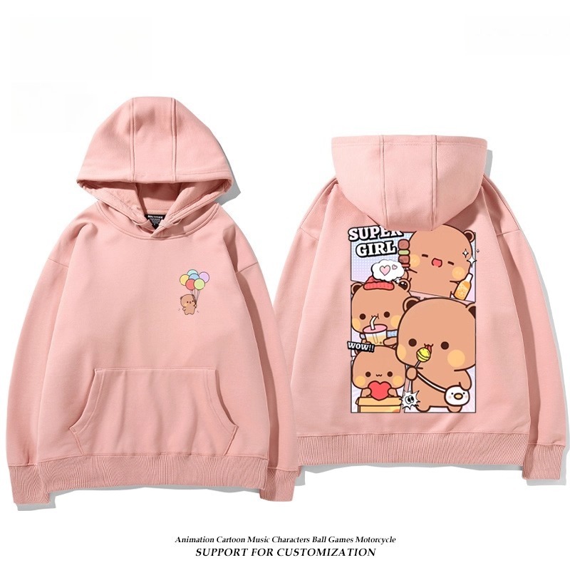 一二布布新款 親子情侶男女連帽衛衣