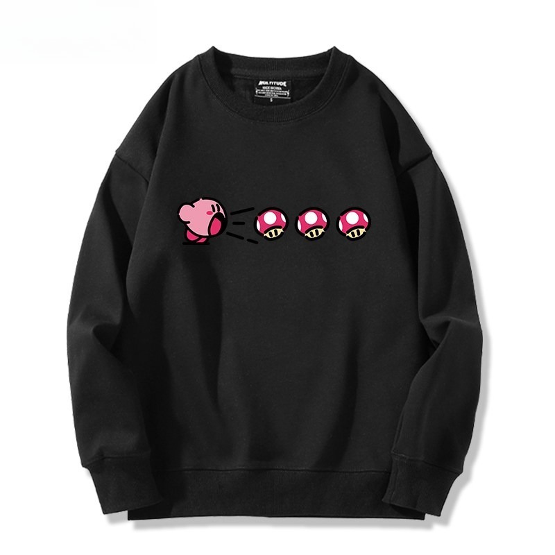 精靈寶可夢星之卡比 聯名親子情侶裝 圓領長袖