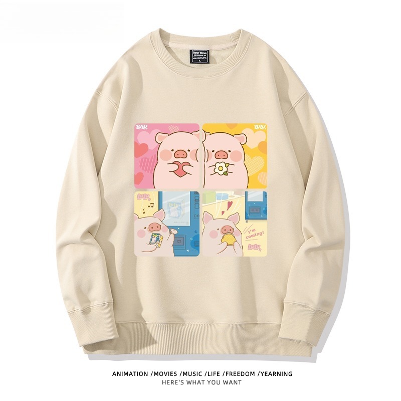 LuLu豬 聯名親子情侶裝 圓領長袖