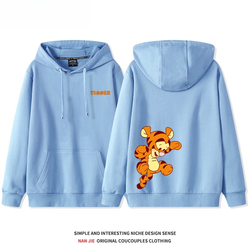 小熊維尼新款 親子情侶男女連帽衛衣