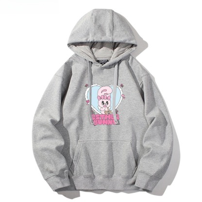 艾丝樂小兔 親子情侶男女連帽衛衣