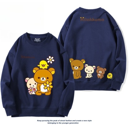 日系拉拉熊 聯名親子情侶裝 圓領長袖