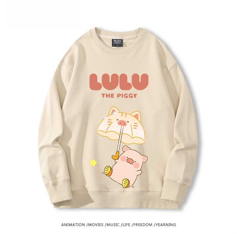 LuLu豬 聯名親子情侶裝 圓領長袖