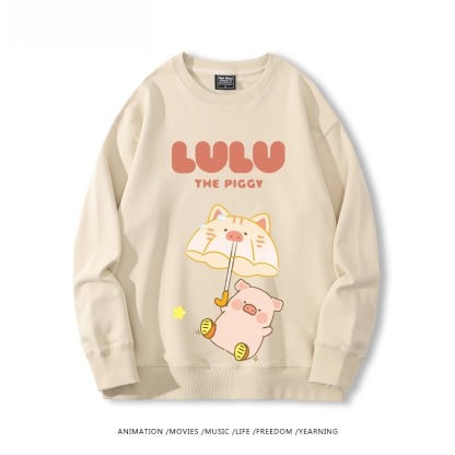 LuLu豬 聯名親子情侶裝 圓領長袖