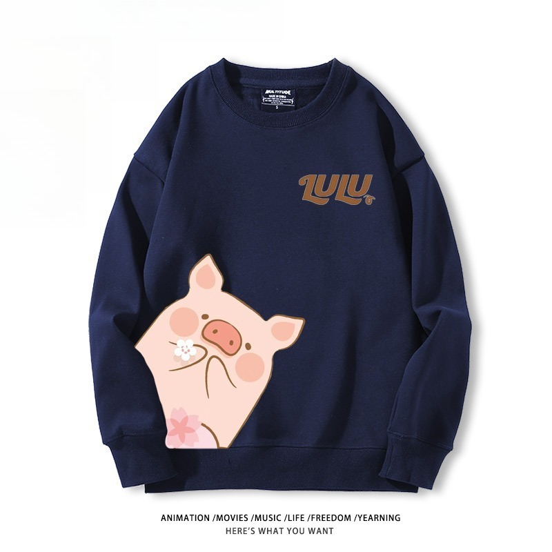 LuLu豬 聯名親子情侶裝 圓領長袖