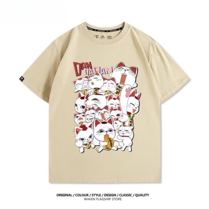 膽大黨 2026親子情侶男女同款 印花短袖T恤