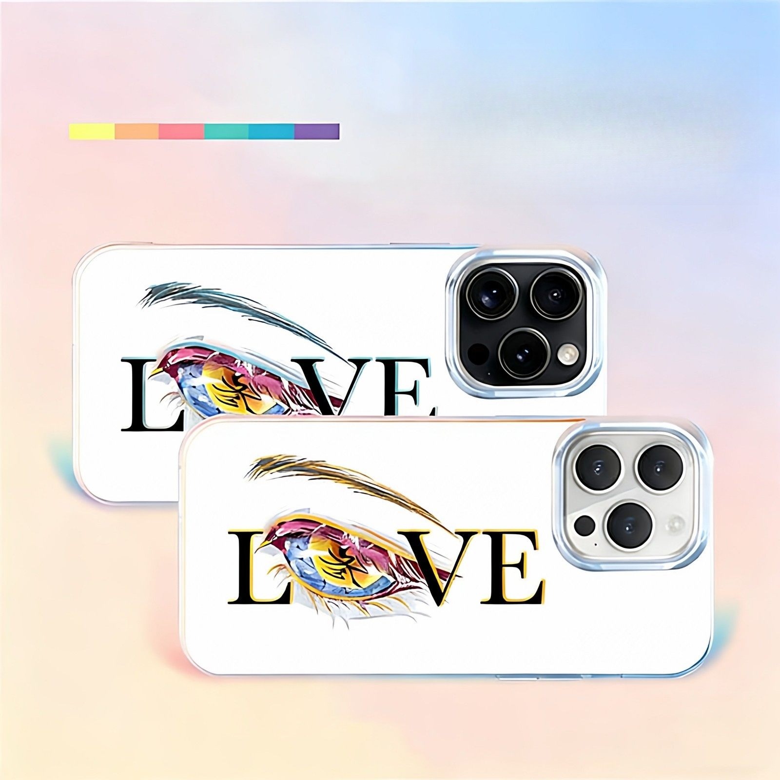 動漫LOVE系列 極光金漸變手機殼