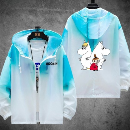 姆明一族Moomins 輕薄透氣漸變防曬衣外套